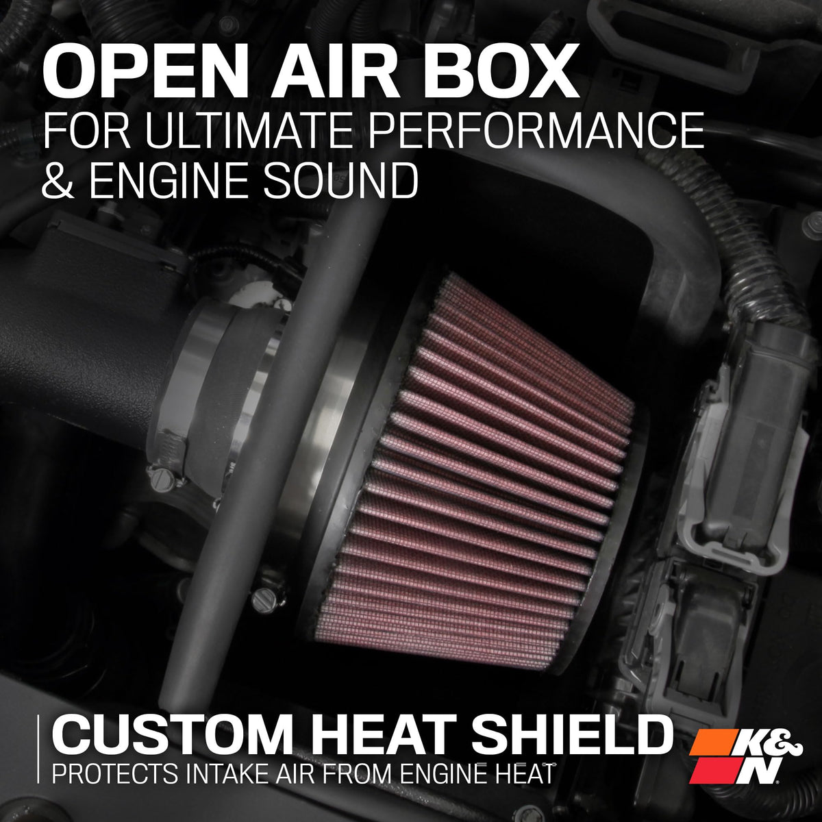 K&N FILTER 63-3516 K&N Cold Air Intake System: High-Flow Air Filter, Increase Performance & Acceleration: Compatible with 2016-2021 HONDA: Civic, 63-3516