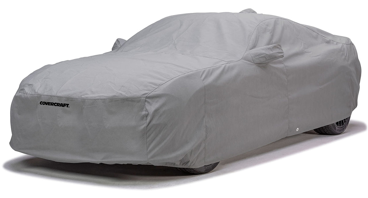 COVERCRAFT C17794AC Covercraft Custom 5-Layer Softback All Climate Car Cover – C17794AC – Compatible with: 2015-2019 Ford Mustang Coupe (Excludes Shelby GT350/GT500 Models) – Gray