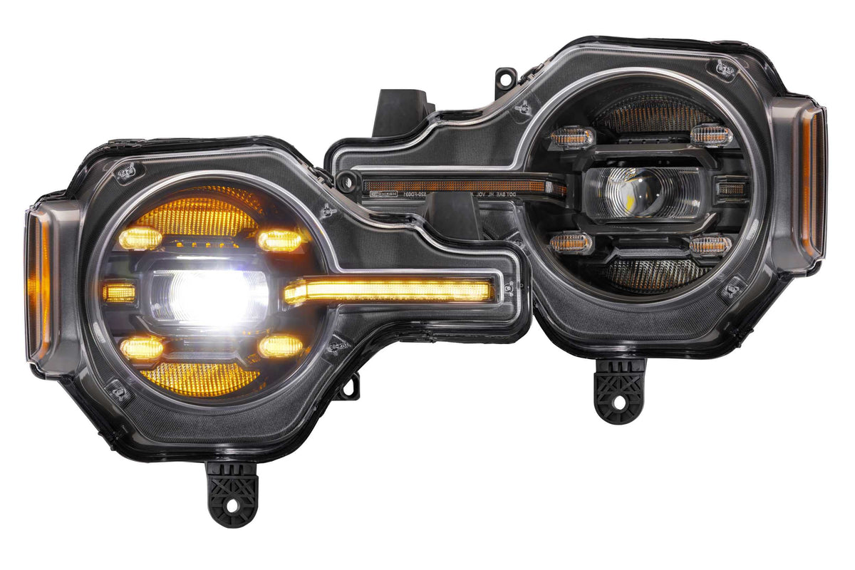 MORIMOTO LF497-A Morimoto XB LED Headlights Fits Ford Bronco 2021+ Plug and Play Headlight Assemblies Amber DRL (LF497-A)