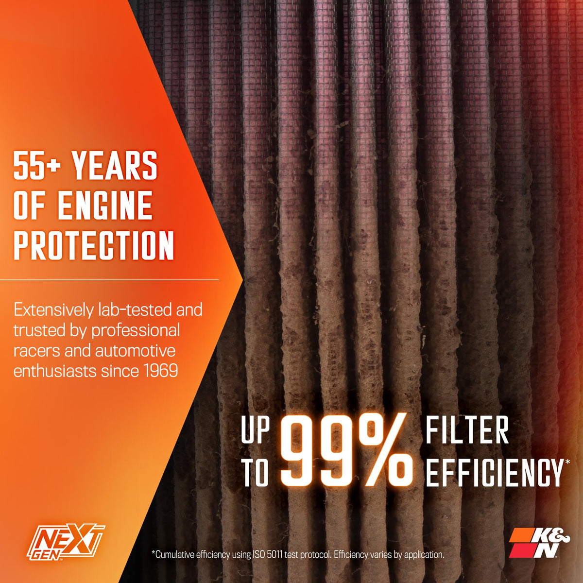 K&N FILTER 50-2628 K&N NextGen Cold Air Intake System: High-Flow Cotton Filter: Compatible with 2024-2025 FORD: Ranger Raptor, 50-2628