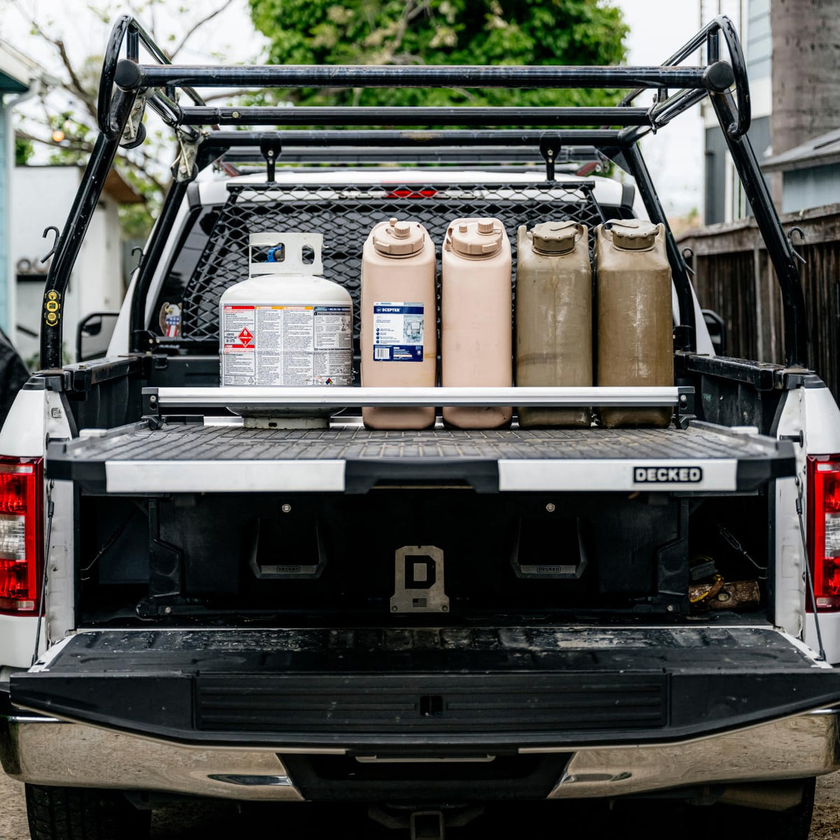 CARGOGLIDE C0050-BAR48-ALM Cross Bar Kit for 48" CargoGlide | Includes 1 Cross Bar and 1 Footer Kit | for Full-Size Truck Only