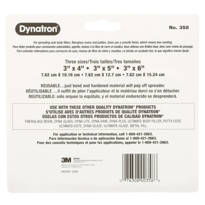 3M 358 3M Dynatron, 358, 1 Pack of 3 Spreaders, 4”, 5” and 6”, Caulks