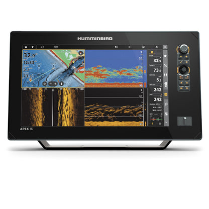 HUMMINBIRD 411500-1VXCHO Humminbird APEX 16 VX CHO GPS Fish Finder with LakeMaster and CoastMaster VX Maps and MEGA Side Imaging+ (Control Head Only)