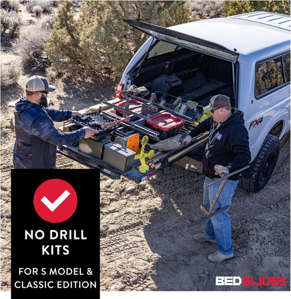 BEDSLIDE BSA-F150-2017 Bedslide BSA-F150-2017 NO DRILL MOUNTING KIT 17-19 F-150