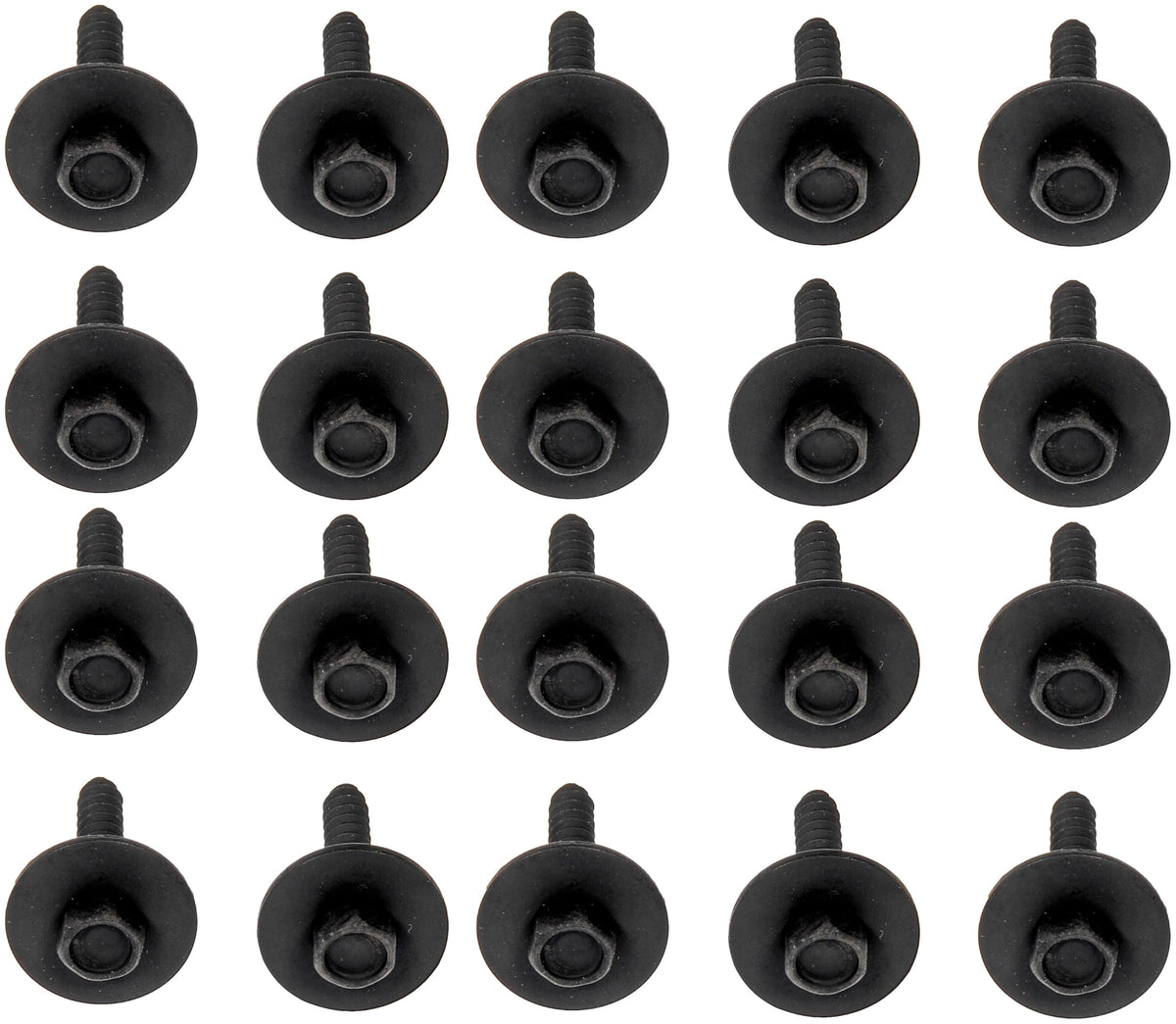 DORMAN 700-115 Dorman 700-115 Splash Shield Retainer Hardware - Self-Tapping Hex Head - M4.8 X 25 mm, 20 Pack