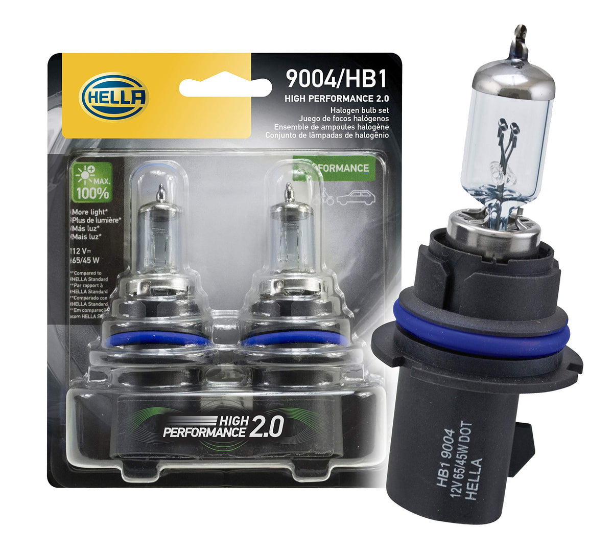 Hella 90042.0TB Twin Blister Kit High Performance Bulb, 12V