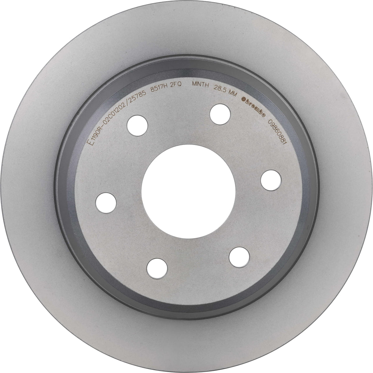 BREMBO 09860881C02 Brembo 09.8608.81 UV Coated vented Rear Brake Rotor CHEVROLET OE# 15712802