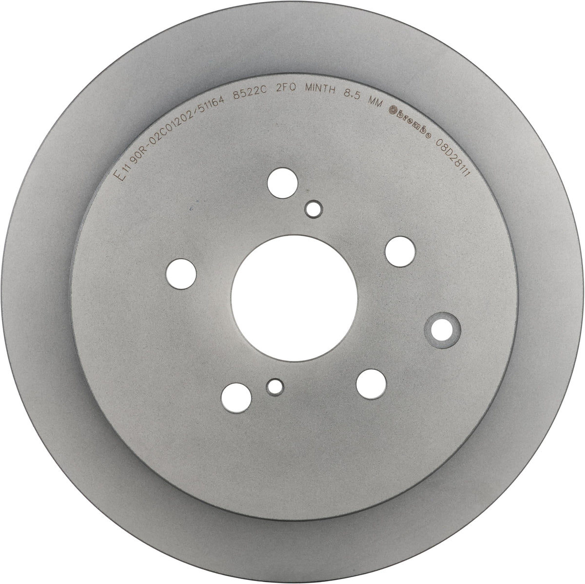 Brembo 08.D281.11 UV Coated solid Rear Brake Rotor