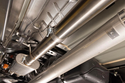 FLOWMASTER 737889 Flowmaster 737889 Signature Series Exhaust Kit 3 Inch 304 Stainless Steel 4.5 Inch Black Chrome Tips Compatible with 2019-2024 RAM 1500 New Body 5.7L with Factory Dual Exhaust 2 & 4WD All Wheelbases