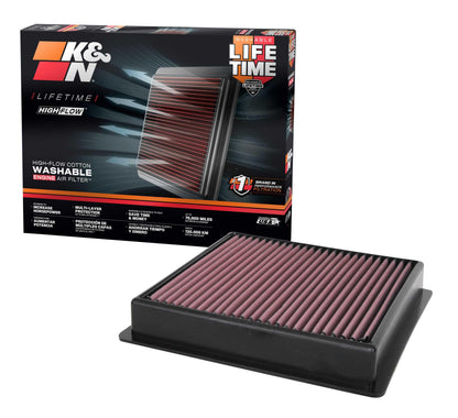 K&N FILTER 33-5100 K&N Performance Diesel High-Flow Lifetime Engine Air Filter: Increase Power: Premium, Washable: Compatible with 2020-2026 FORD: F250, F350, F450, F550, F600, 33-5100