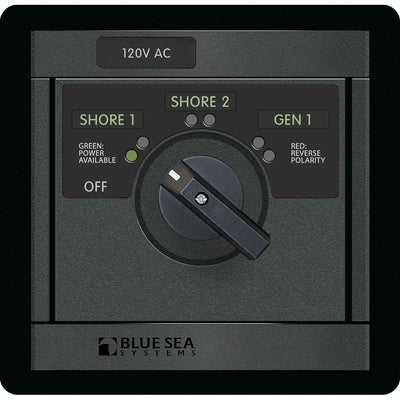 Blue Sea 1482 120V AC Rotary 30A OFF + 3 Sources