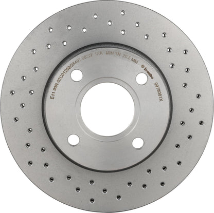 BREMBO 0978061XC02 Brembo 09.7806.1X Xtra UV Coated vented drilled Front Brake Rotor FORD/FORD AUSTRALIA/MAZDA OE# 1522230