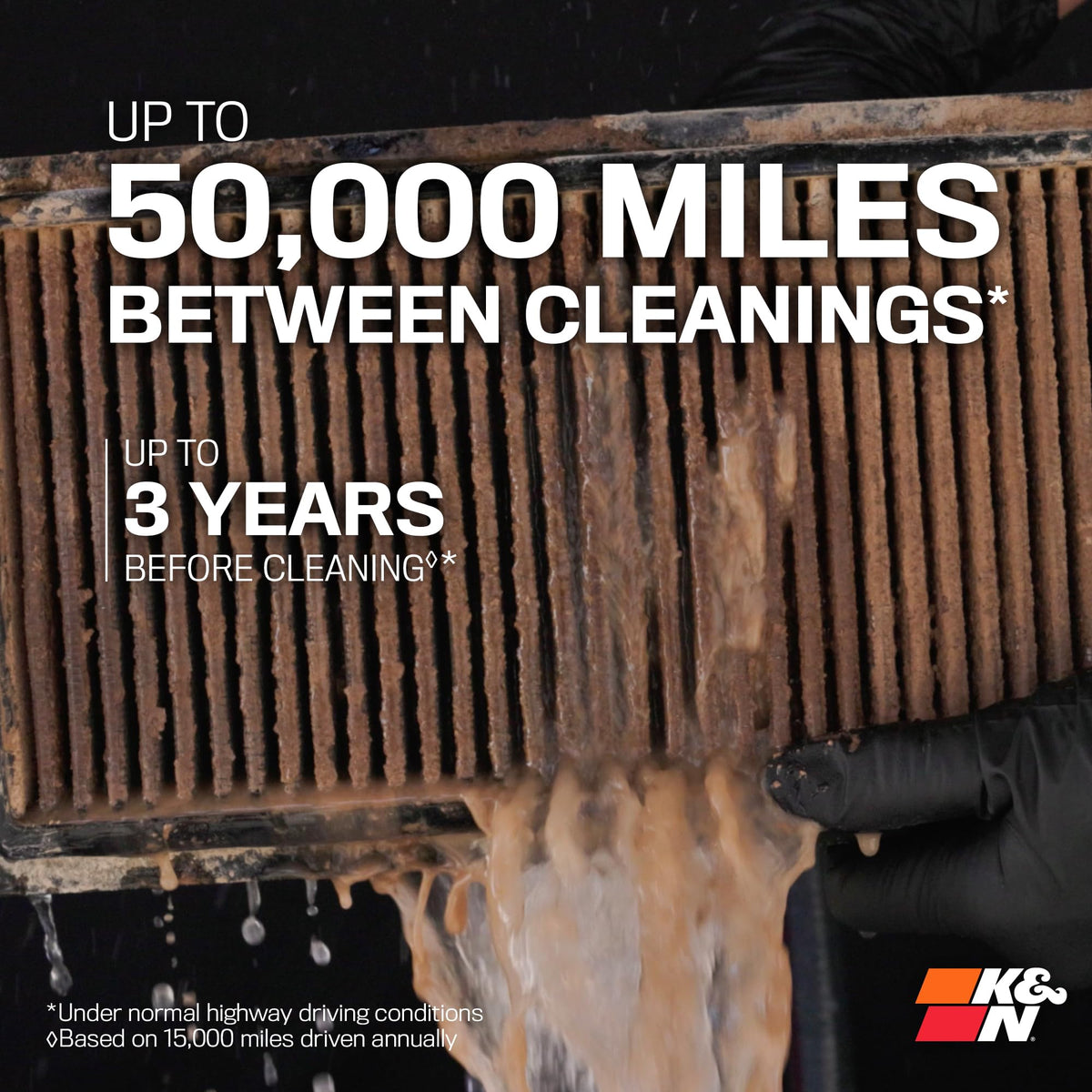 K&N 33-5005HBK Performance Diesel Dryflow Lifetime Engine Air