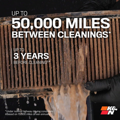 K&N 33-5005HBK Performance Diesel Dryflow Lifetime Engine Air