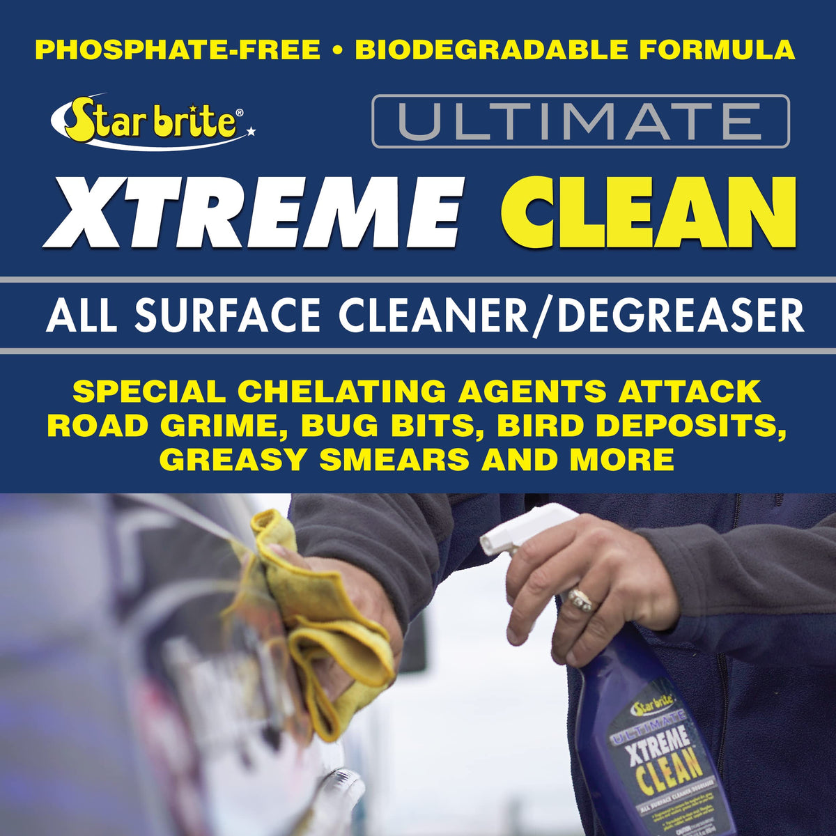 STAR BRITE 083200N STAR BRITE Ultimate Xtreme Clean - High-Performance Cleaner Degreaser, 128oz (083200)