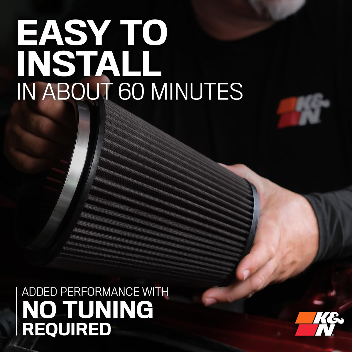K&N FILTER 71-9042 K&N Cold Air Intake System: Dry-Flow Air Filter, Increase Performance & Towing: Compatible with 2022-2024 TOYOTA: Sequoia, Tundra, 71-9042