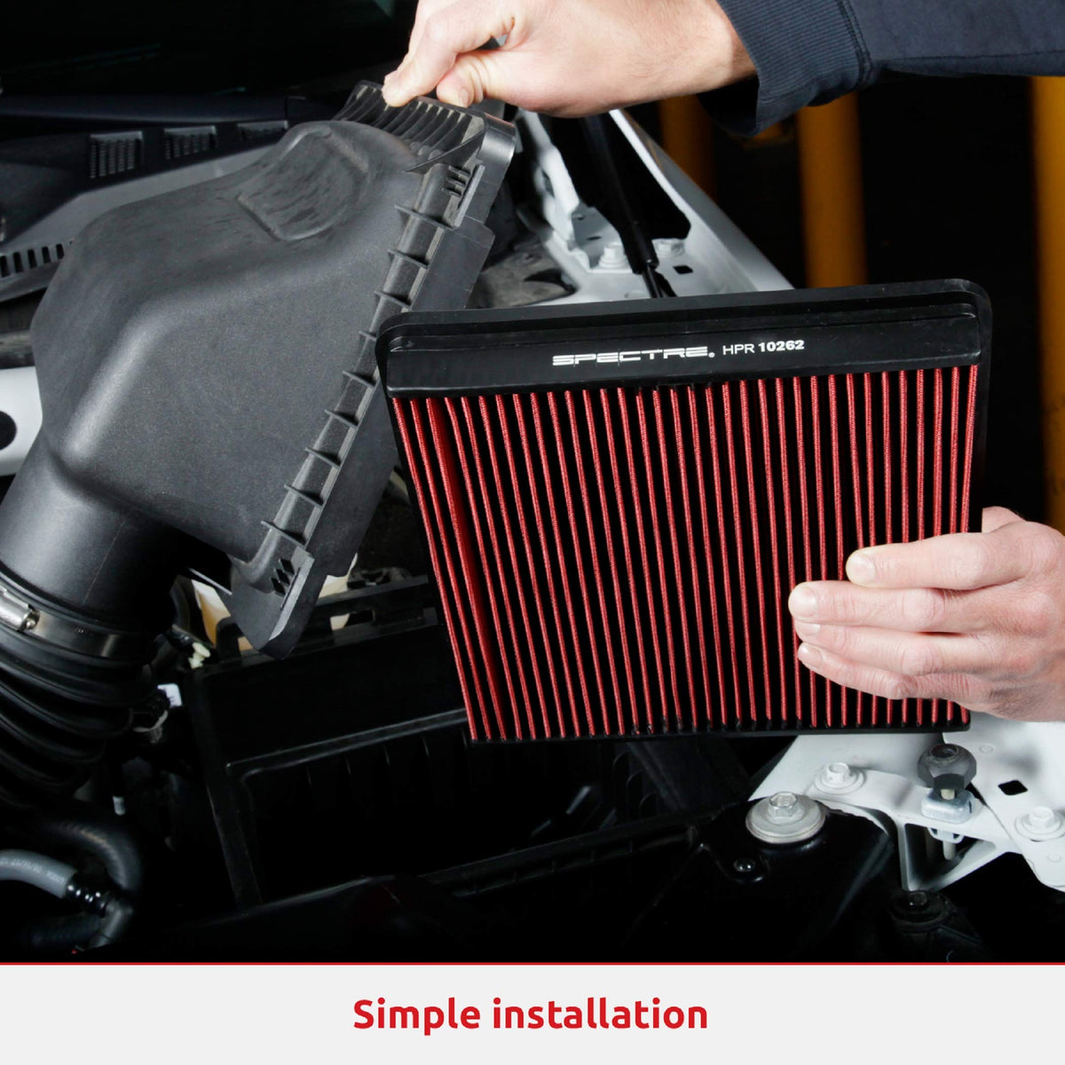 SPECTRE HPR9891 Spectre Universal Clamp-On Air Filter: High Performance, Washable Filter: Round Tapered; 6 in (152 mm) Flange ID; 8.5 in (216 mm) Height; 7.719 in (196 mm) Base; 5.125 in (130 mm) Top, SPE-HPR9891