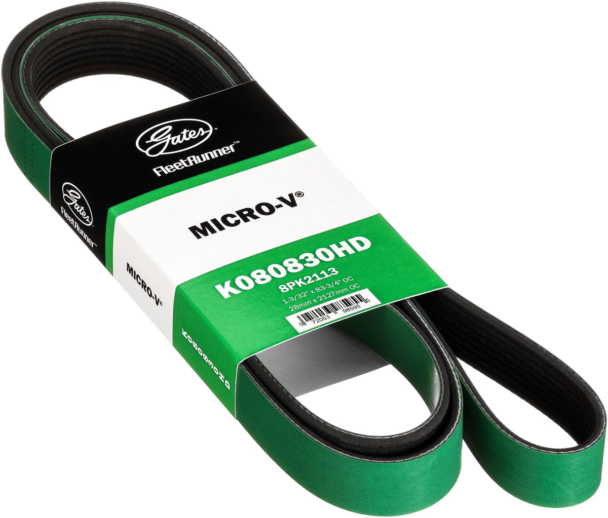 Gates K080830HD V-RIBBED BELT (HEAVY DUTY