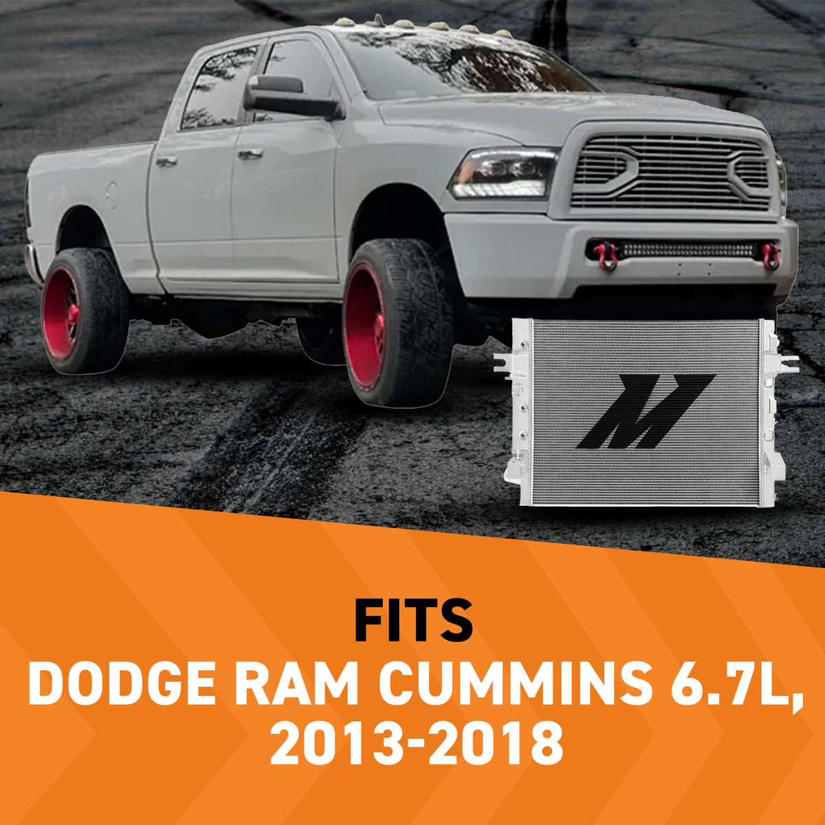 MISHIMOTO MMRAD-RAM-13 Mishimoto MMRAD-RAM-13 Radiator for Dodge Ram Cummins 6.7L 2013-2018