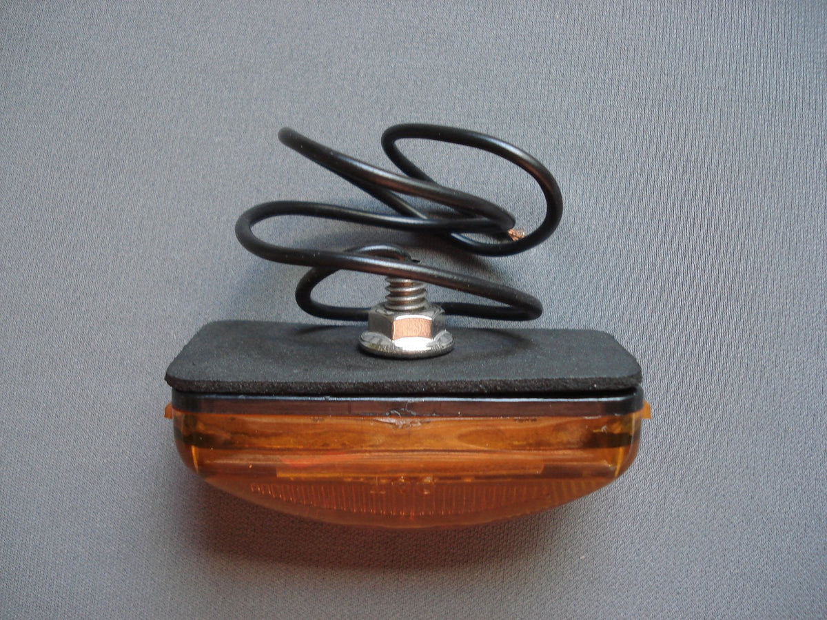 JAMMY J-5735-SA JAMMY Amber LED Trailer Truck Side Marker Submersible Light 2.5" x 1.25" Stud Mount