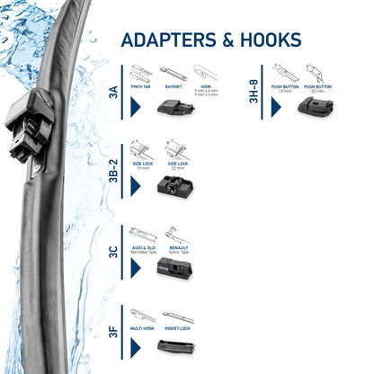 Hella 9XW358004191 OE Quality 19 Inch Winter Rubber Wiper Blade