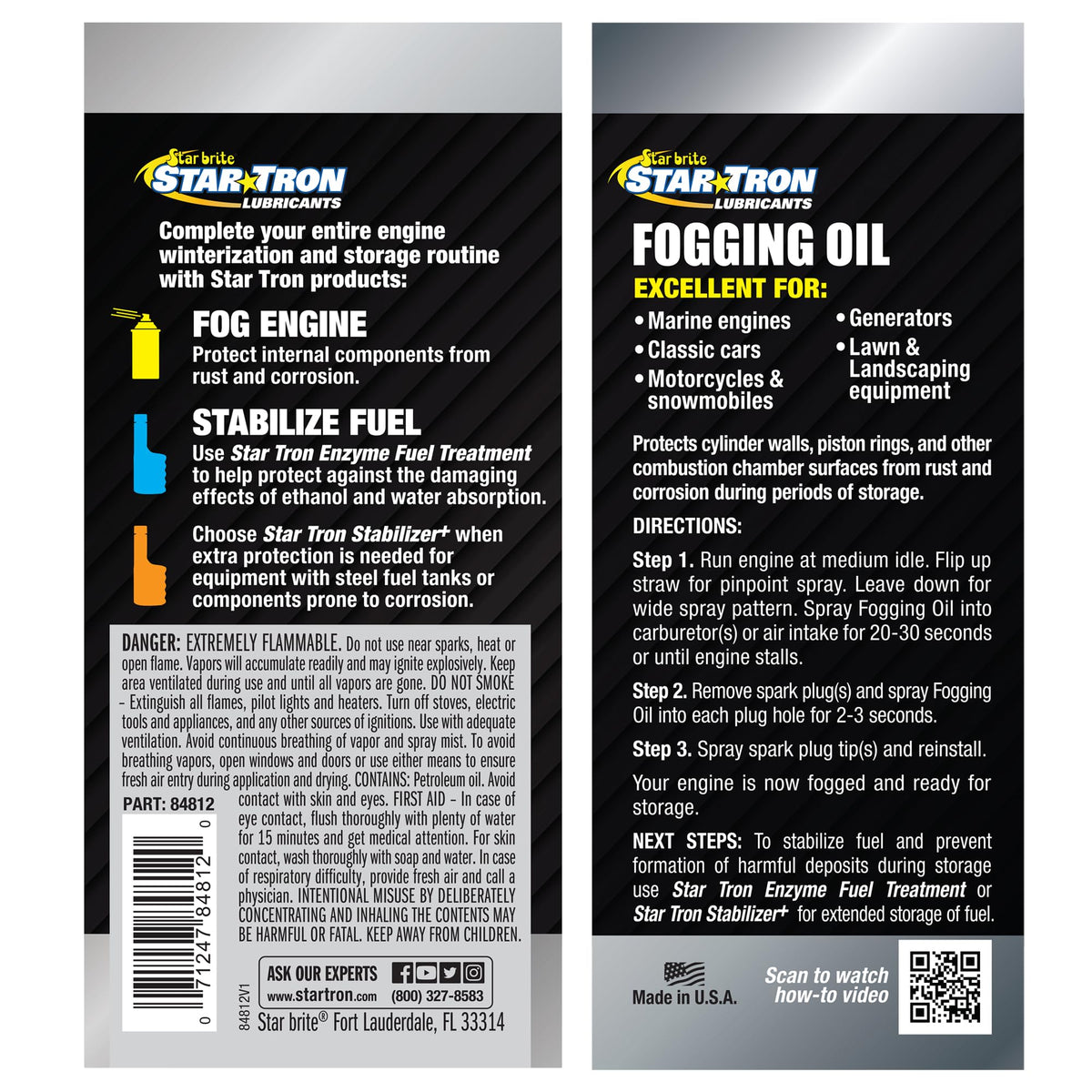 STAR BRITE 084812 STAR BRITE Fogging Oil - Rust & Corrosion Protection