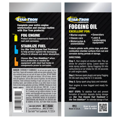 STAR BRITE 084812 STAR BRITE Fogging Oil - Rust & Corrosion Protection