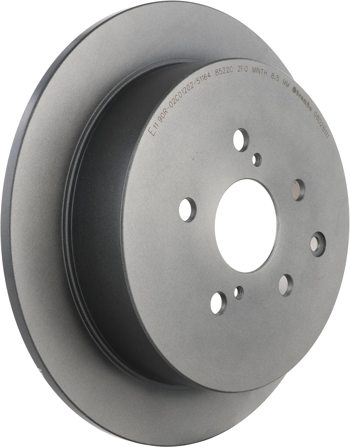 Brembo 08.D281.11 UV Coated solid Rear Brake Rotor