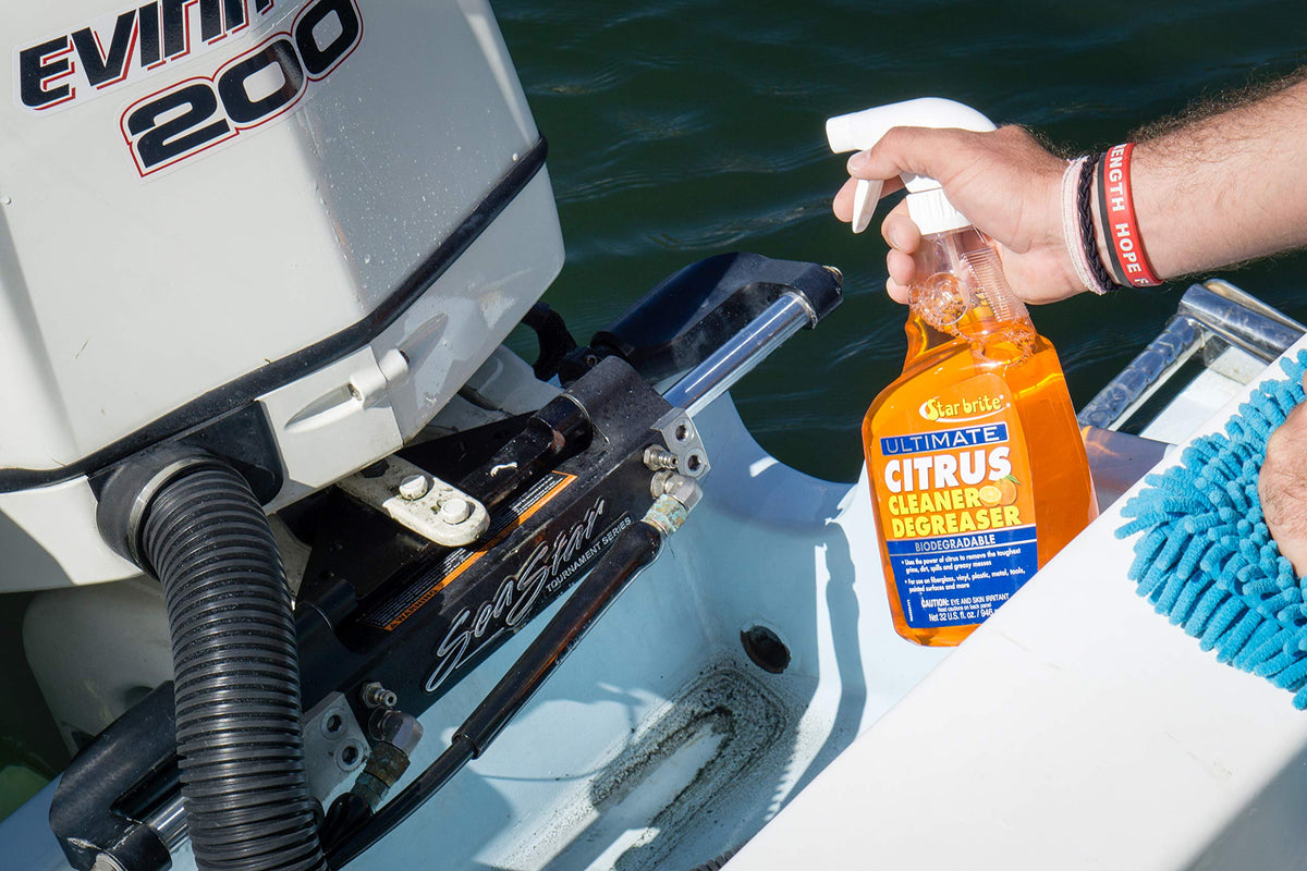 STAR BRITE 096432 STAR BRITE Ultimate Citrus Cleaner & Degreaser - Powerful Biodegradable Formula - Boat and Home Cleaning Solution - 32 OZ (096432)
