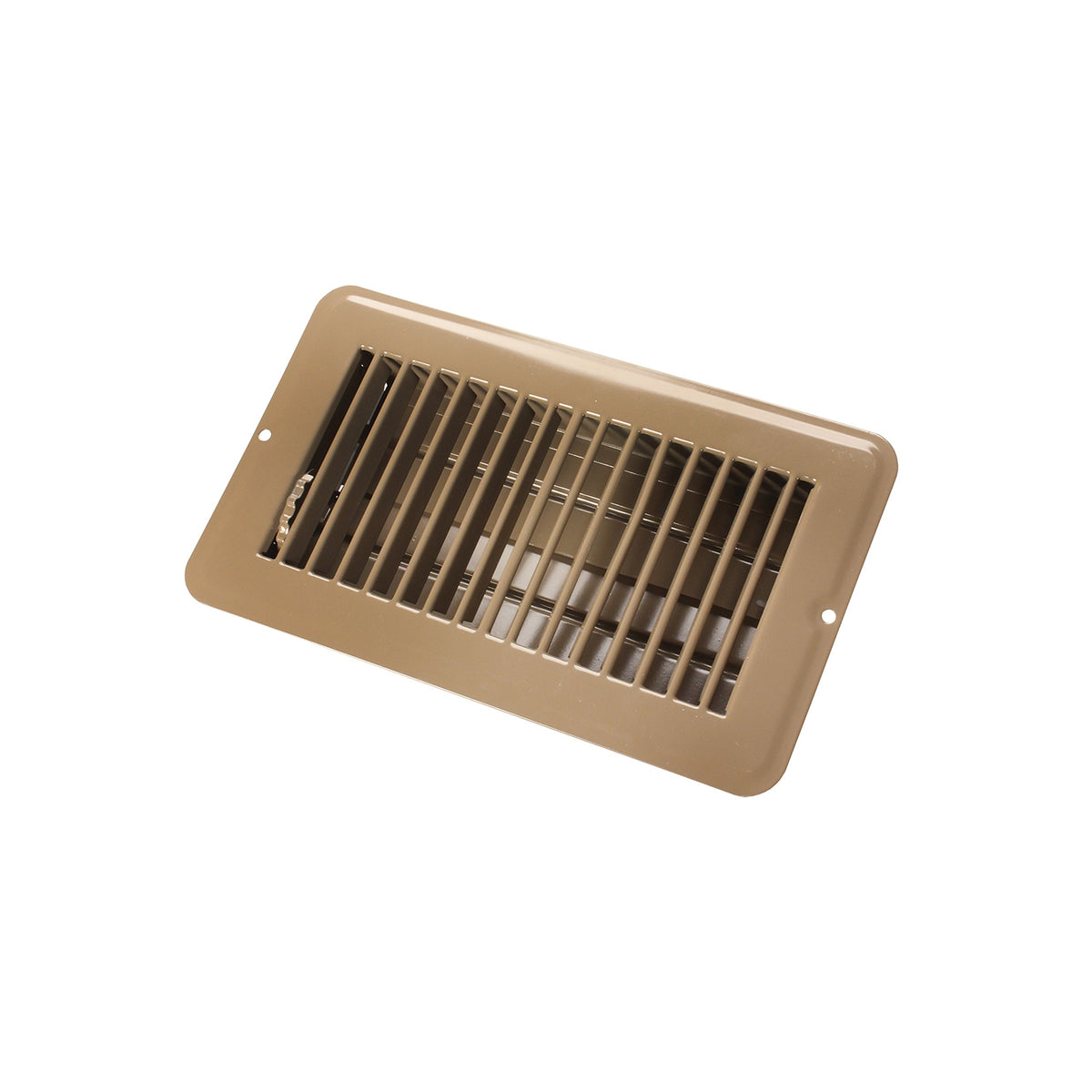 JR PRODUCTS 02-28975 JR Products 02-28975 Dampered Floor Register - 4" x 8", Brown
