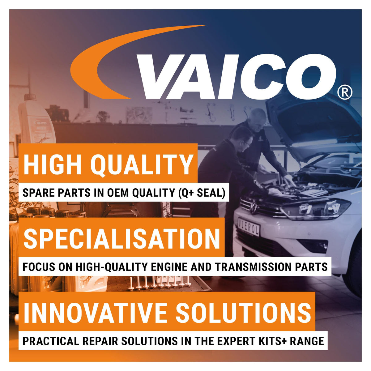VAICO V10-6106 Vaico V10-6106 DOOR HANDLE WITHOUT LOCK BARREL