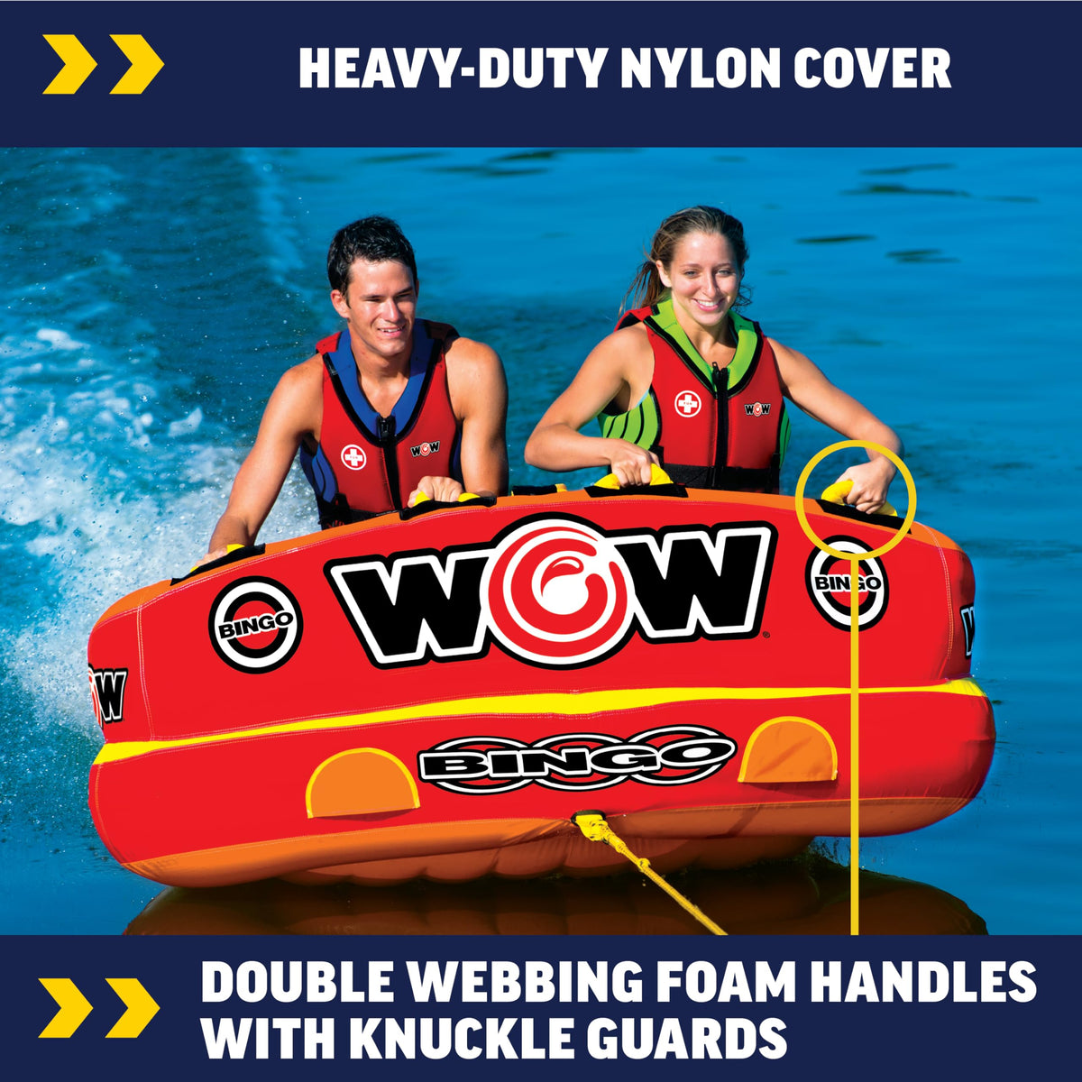 WOW SPORTS 14-1060 WOW Sports Bingo Cockpit Towable Tube - 1-2 Person