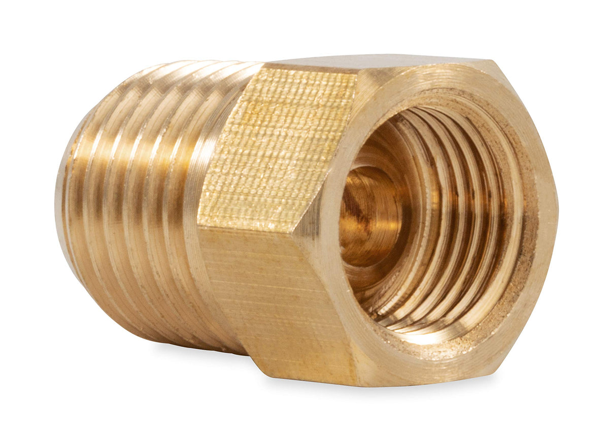 CAMCO 59953 Camco 59953 Propane Fitting - 1/4" Male NPT x 1/4" Female Inverted Flare