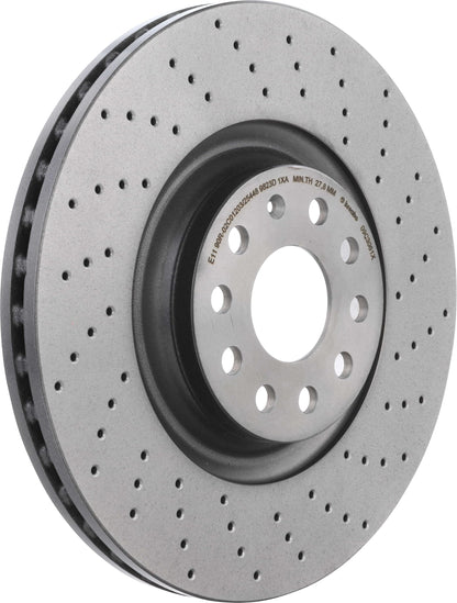 BREMBO 09C3061XC02 Brembo 09.C306.1X Xtra UV Coated Pillar Vented drilled Front Brake Rotor AUDI/CHRYSLER/CUPRA/SEAT/SKODA/SKODA (SVW)/VW/VW (FAW)/VW (SVW) OE# 1K0615301AD