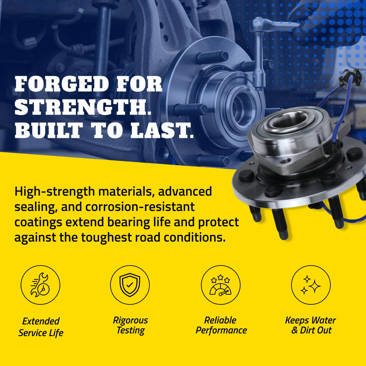 MOOG 512360 MOOG 512360 Wheel Bearing and Hub Assembly for Chrysler Town & Country