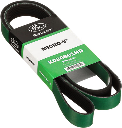 Gates K080801HD FleetRunner Micro-V Serpentine Drive Belt