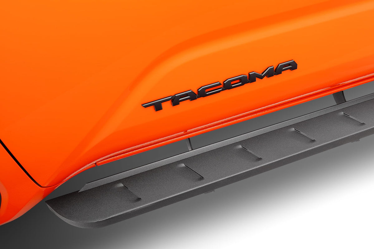GO RHINO 63443280SPC Go Rhino RB10 Slim Running Boards & Brackets | Cab Length, Galvanized Steel, Textured Black | 63443280SPC | Fits 2024 Toyota Tacoma Double Cab