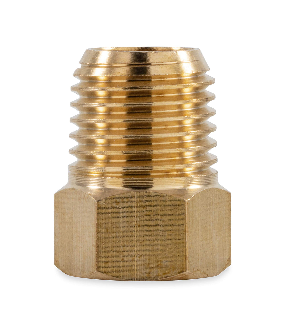 CAMCO 59953 Camco 59953 Propane Fitting - 1/4" Male NPT x 1/4" Female Inverted Flare