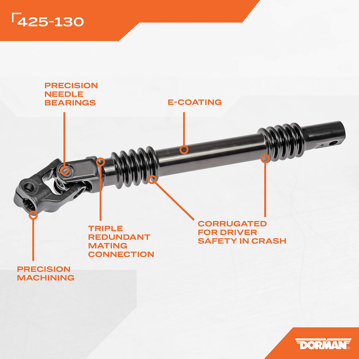 DORMAN 425-130 Dorman 425-130 Steering Shaft Compatible with Select Cadillac/Chevrolet/GMC Models