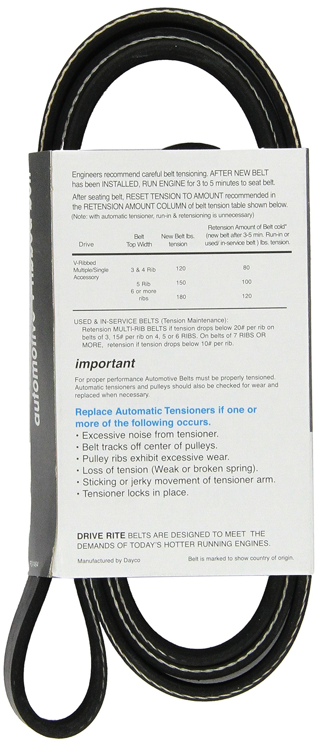 Dayco 5050755DR Serpentine Belt