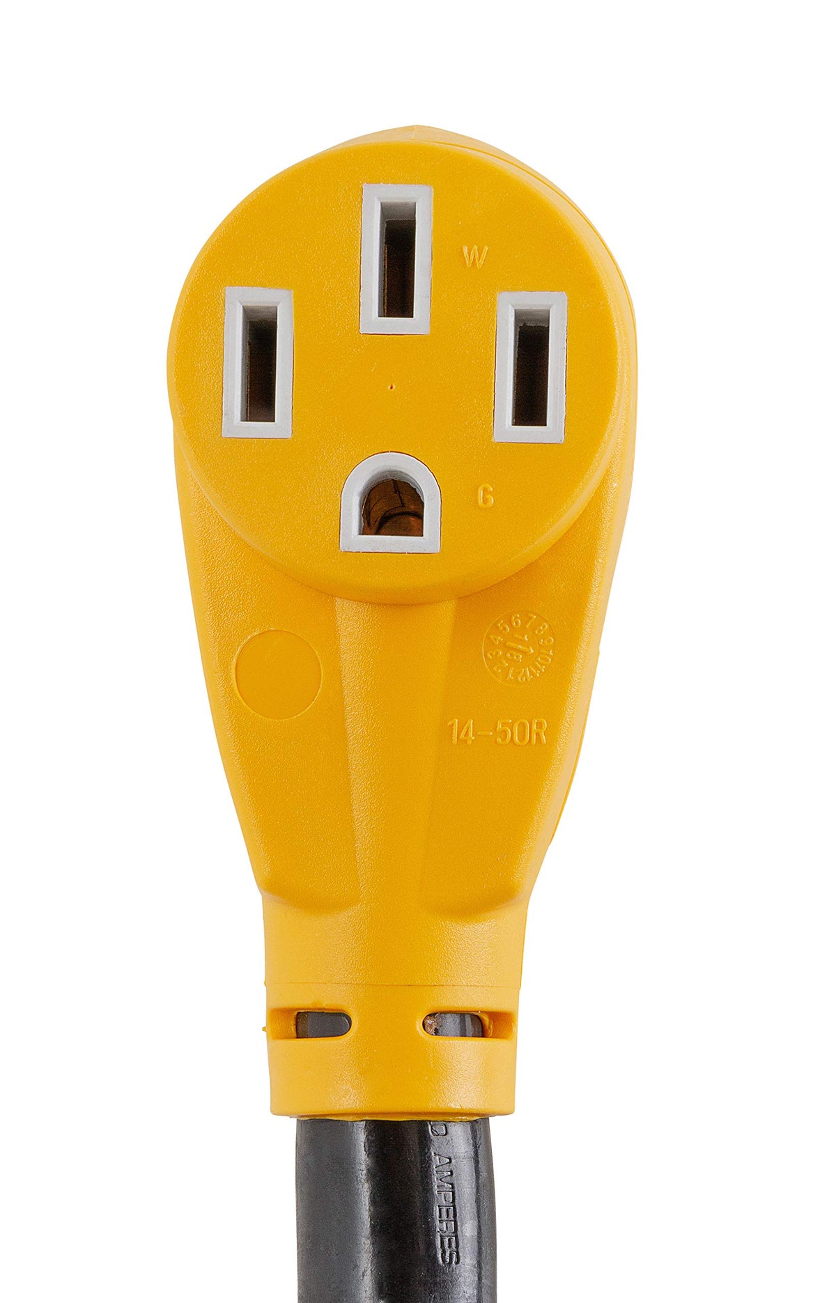 CAMCO 55306 Camco Power Grip RV 50-Amp Voltage & Surge Protector - Features Integrated Surge Protection of Up to 4,200 Joules & Diagnostic LEDs Indicate Wiring Faults (55306)