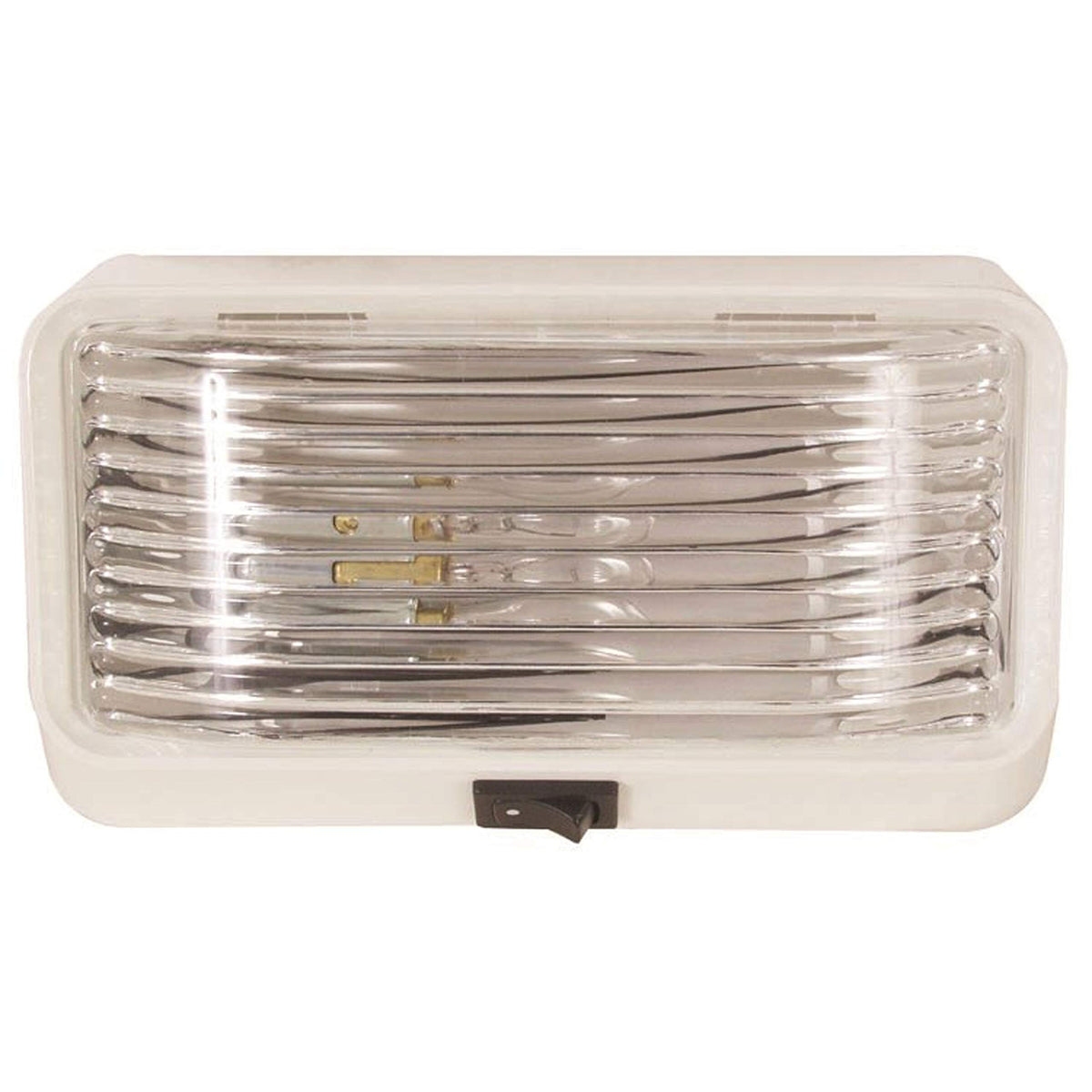 OPTRONICS RVPL3CFS Optronics RVPL3CFS Rectangular Porchlight - Clear, White Housing