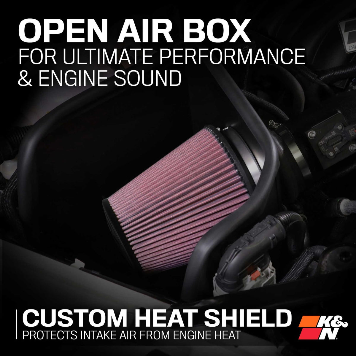 K&N FILTER 57-1561 K&N Cold Air Intake System: High-Flow Air Filter, Increase Performance & Towing: Compatible with 2009-2023 RAM/DODGE 1500 Classic, 1500, 2500, 3500, 57-1561