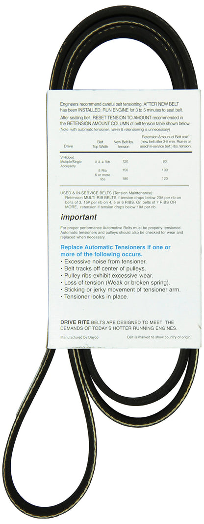Dayco 5060630DR Drive Rite Serpentine Belt