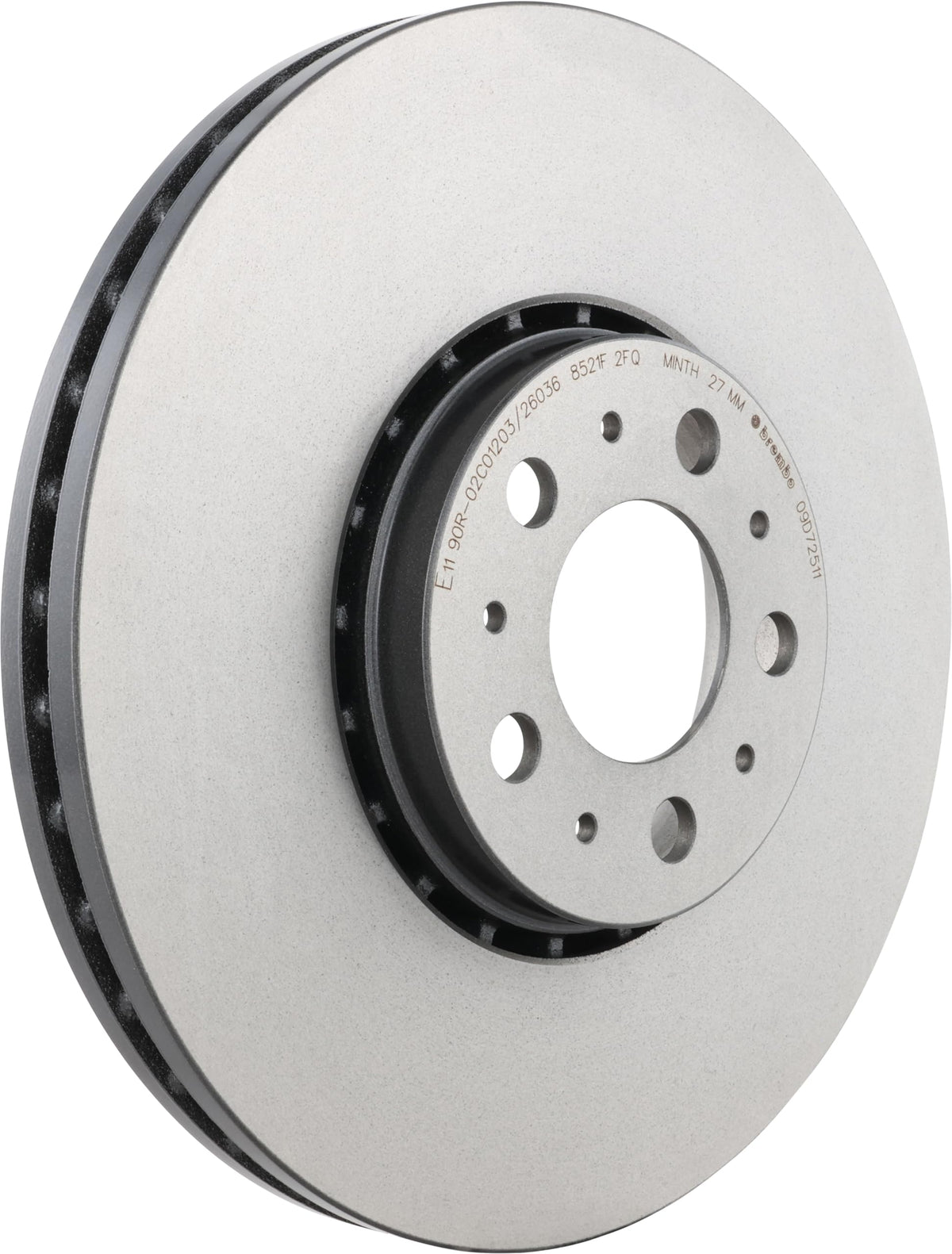BREMBO 09D72511C02 Brembo 09.D725.11 UV Coated vented Front Brake Rotor VOLVO OE# 31400893