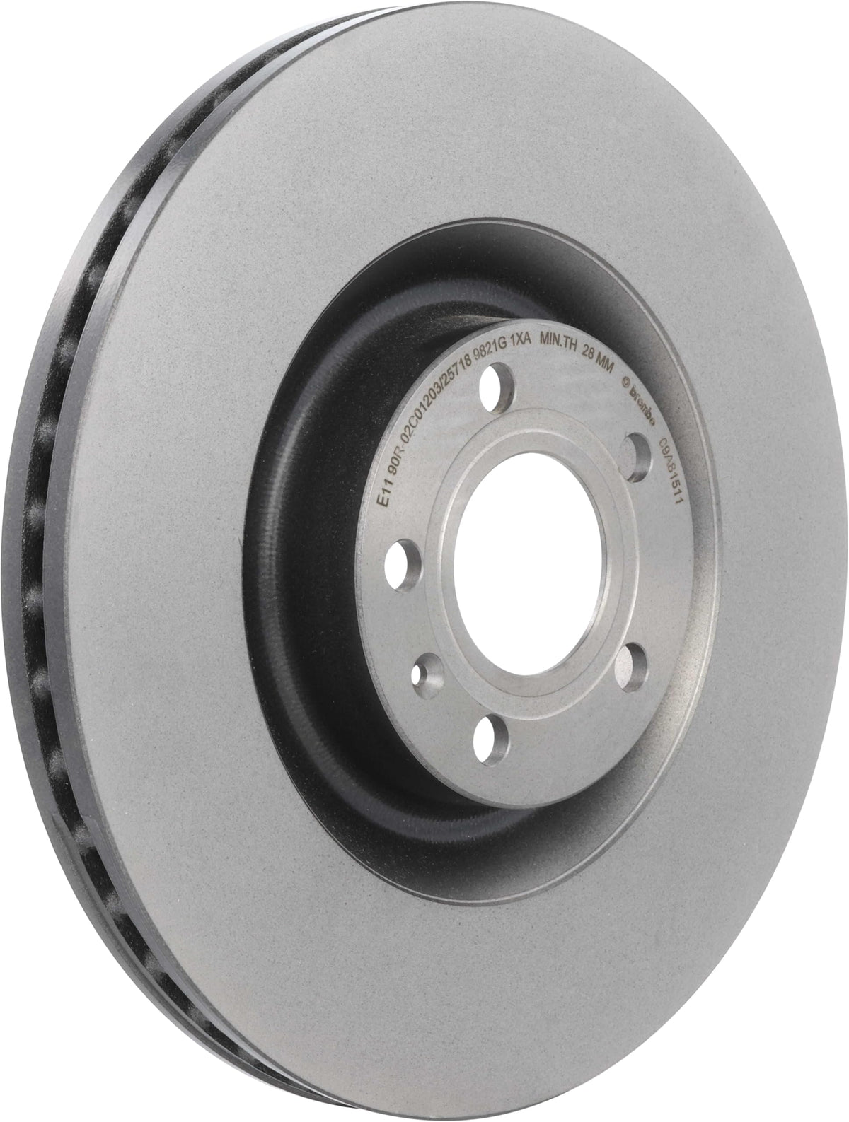BREMBO 09A81511C02 Brembo 09.A815.11 UV Coated vented Front Brake Rotor AUDI OE# 8E0615301T