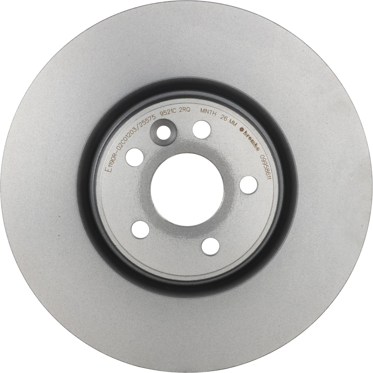 BREMBO 08A73411C02 Brembo 08.A734.11 UV Coated solid Rear Brake Rotor MERCEDES-BENZ OE# A2214231112