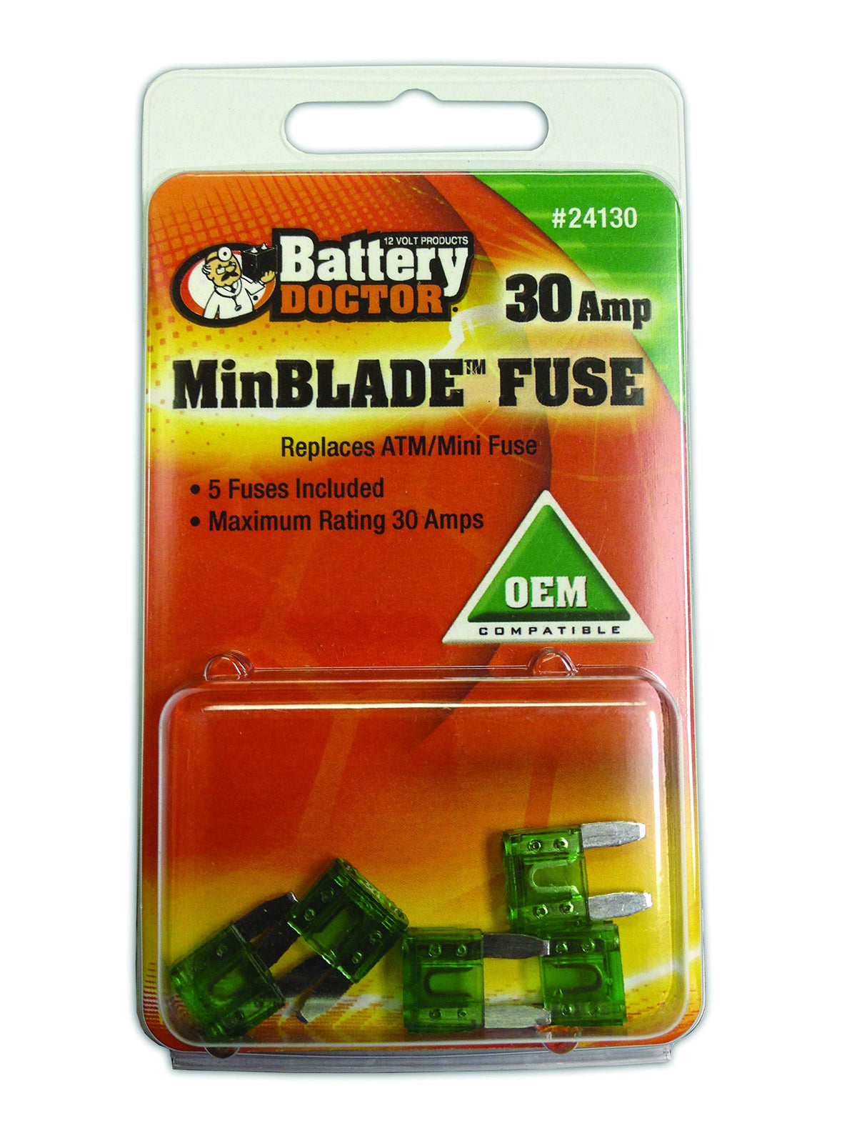 Wirthco 24120 7 ATM Mini-Fuse-20A-Yellow-Each