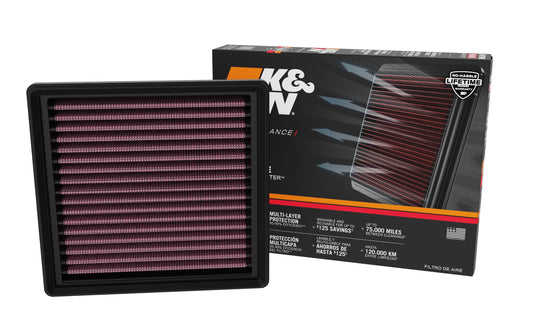 K&N FILTER 33-5133 K&N High-Flow Original Lifetime Engine Air Filter: Washable, 33-5133