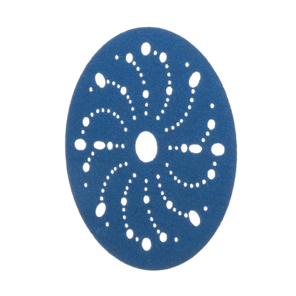 3M 36172 3M Hookit Blue Abrasive Disc, 321U, 36172, 6 in, 80+ Grade, Multi-Hole